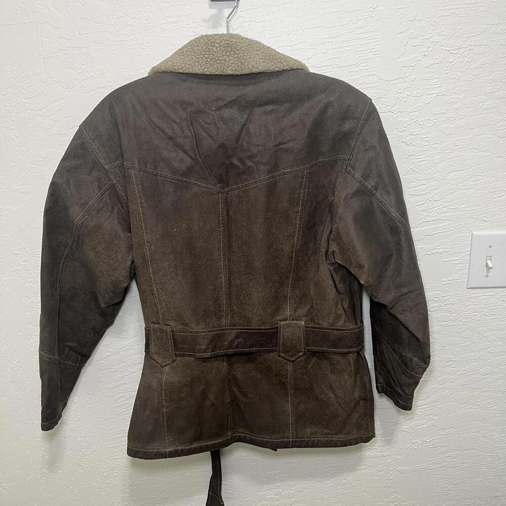 Winlit New York super cool moto style jacket with Sherpa collar - Picture 4 of 8